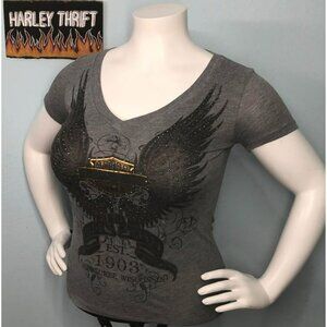 Harley-Davidson T-shirt Medium Women, Rhinestone, TENNESSEE